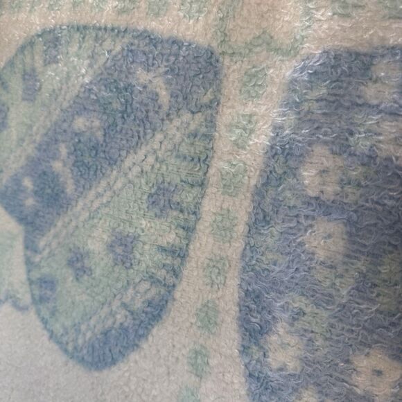 Biederlack Acrylic Blend Throw Blanket Pastels Reversible Cottage Hearts Kawaii - Picture 8 of 9